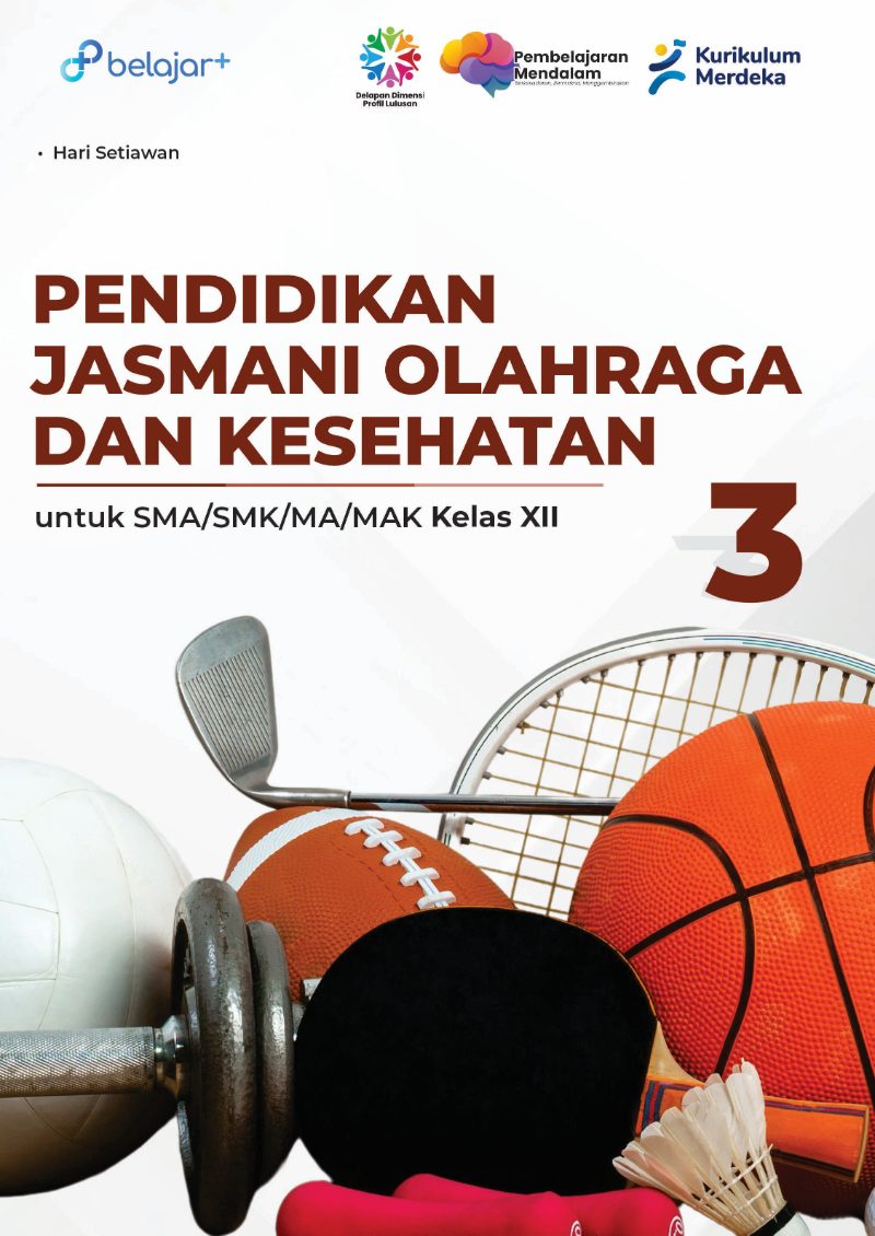 Sampul buku PJOK 12